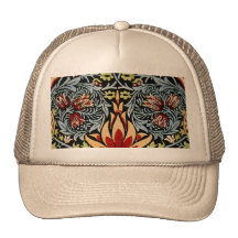 William Morris Snakeshead Floral Design Hat