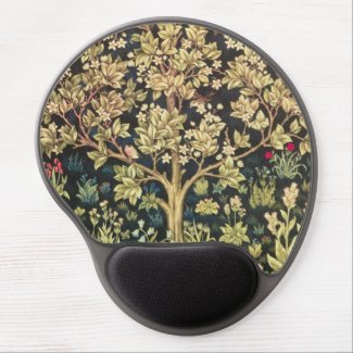 William Morris Tree Of Life Vintage Pre-Raphaelite Gel Mouse Mats