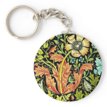 William Morris Wallpaper Key Chain