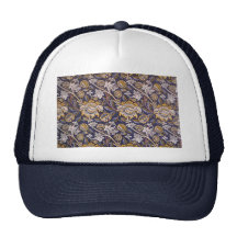William Morris Wey Floral Wallpaper Design Mesh Hat