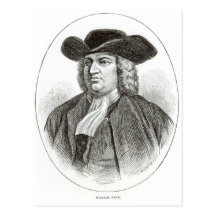William Penn  engraved by Josiah Wood Whymper Post Card