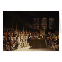 William Pitt addressing the House Card