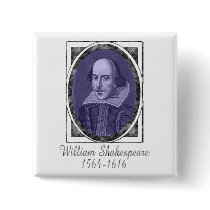 William Shakespeare buttons