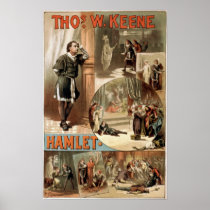 William Shakespeare Hamlet Play Print