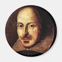 William Shakespeare Portrait Fridge Magnets