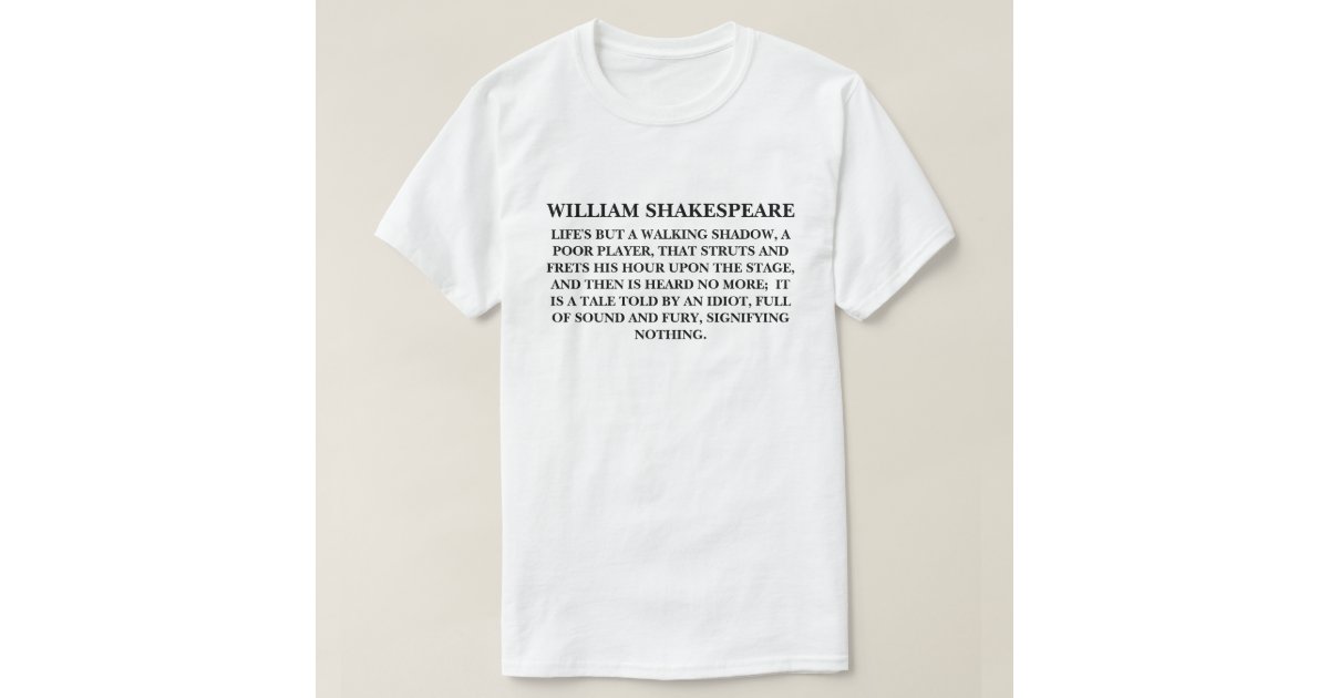 shakespeare quote shirt