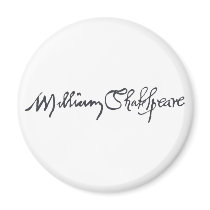 William Shakespeare Signature Magnets