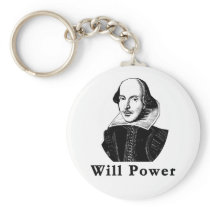 William Shakespeare WILL POWER Tshirts Keychain