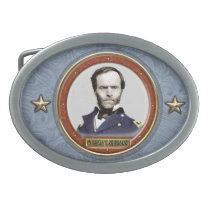 William T Sherman Oval Belt Buckle