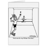 William Tell Racquetball Shot Greeting Cards
