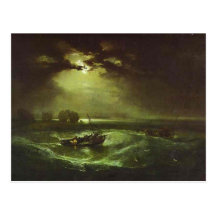 william turner - fishermen at sea postcards