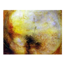 william turner, light and colour (goethe's theory) post card