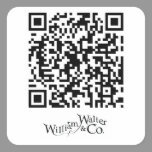 William Walter and Co QR Code Sticker stickers