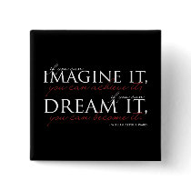 William Ward Imagine Quote Pinback Buttons