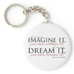 William Ward Imagine Quote Keychains