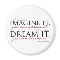 William Ward Imagine Quote Magnets