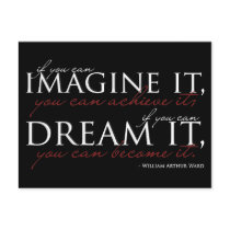 William Ward Imagine Quote Post Cards