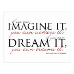 William Ward Imagine Quote Postcard