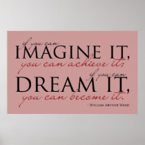 William Ward Imagine Quote Print