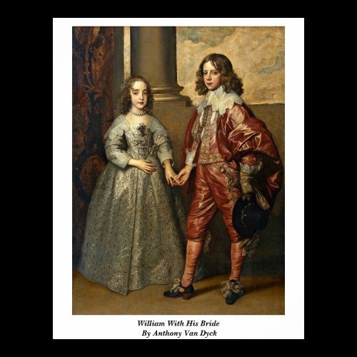 William With His Bride By Anthony Van Dyck Posters