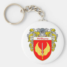 Williams Coat of Arms (Mantled) Keychain