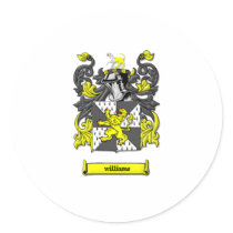 Williams Family Coat of Arms stickers by riptonp Williams Family Coat of Arms stickers