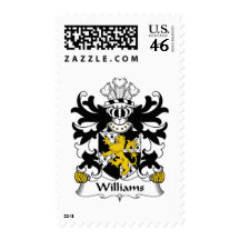 Williams Family Crest Postage Stamp