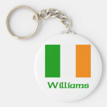 Williams Irish Flag Key Chains