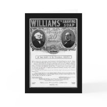 Williams Shaving Soap Ad 1901 cards