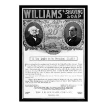 Williams Shaving Soap Ad 1901 posters