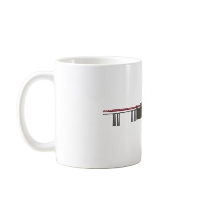 Williamsburg Bridge: 3D Model: Mug by spiritswitchboard