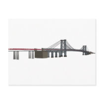 Williamsburg Bridge: 3D Model: postcards
