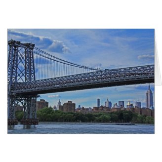 Williamsburg Bridge, Empire State Building #1 Card