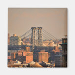 Williamsburg Bridge NYC on a cloudy day Refrigerator Magnets