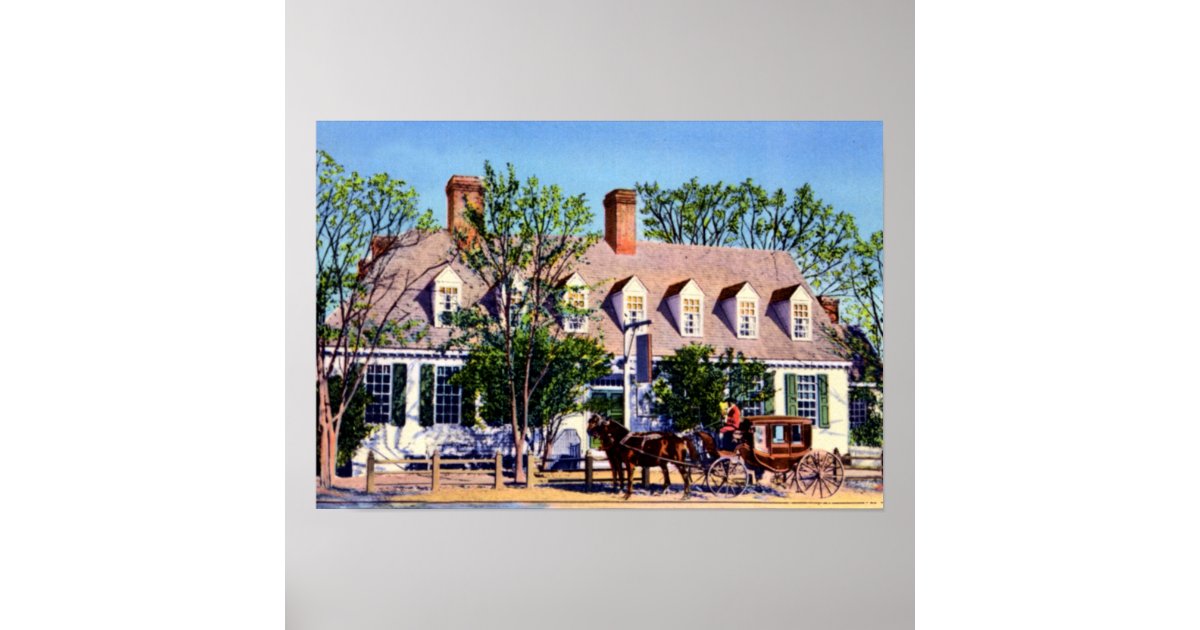 Williamsburg Virginia Raleigh Tavern Poster Zazzle