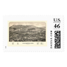 Williamstown, MA Panoramic Map - 1889 Postage Stamp