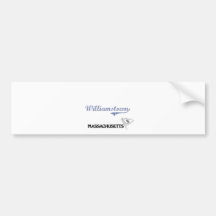 Williamstown Massachusetts City Classic Bumper Stickers