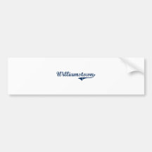 Williamstown Pennsylvania Classic Design Bumper Stickers