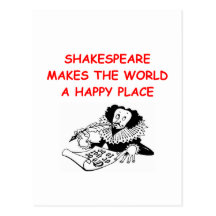 willian shakespeare post cards
