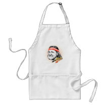 Willie Nelson Sketch Color aprons