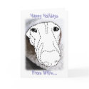 Willie the Hypothetical Dog Cuddles Greeting Card by ScribbleCraft Willie the Hypothetical Dog Cuddles Greeting Card