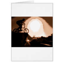 WillieBMX Warm Earth Tone Greeting Card