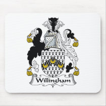 Willingham Family Crest mousepads