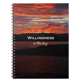 Willingness Is The Key Spiral Notebook