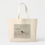 Willlow Tit Eating Seed Canvas Bag