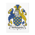 Willoughby Family Crest postcards by coatsofarms Willoughby Family Crest postcards