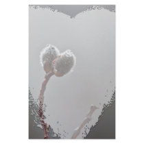 Willow Catkins After Spring Rain Stationery Design