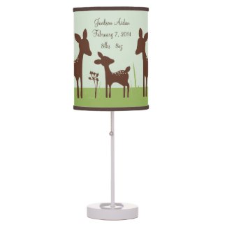 Willow Deer Family Nursery Lamp