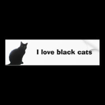 Willow, I love cats bumper stickers