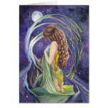 Willow, The Moon and Night Blank Greeting Card